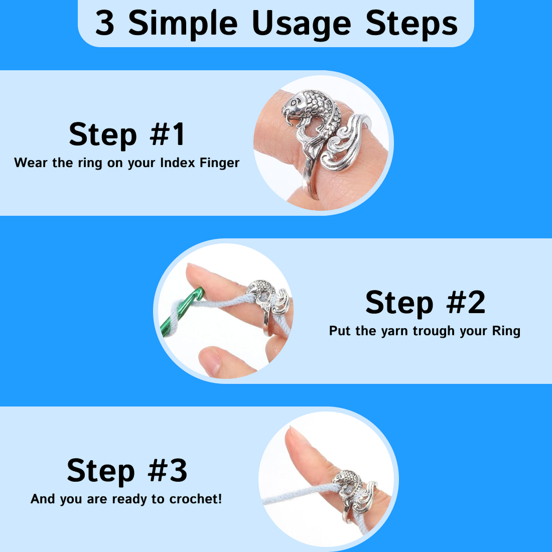 Crochet Tension Ring (Free, Just Pay for Shipping)