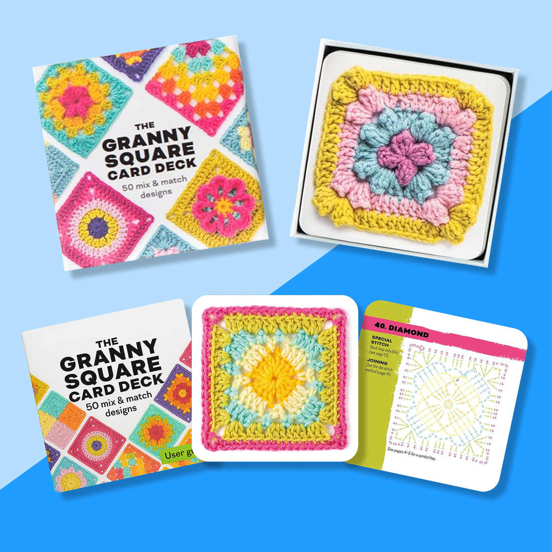 50 Granny Square Card Deck