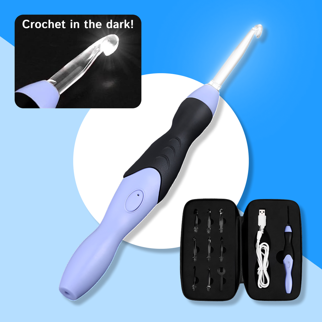 Light-Up Crochet Hook Set