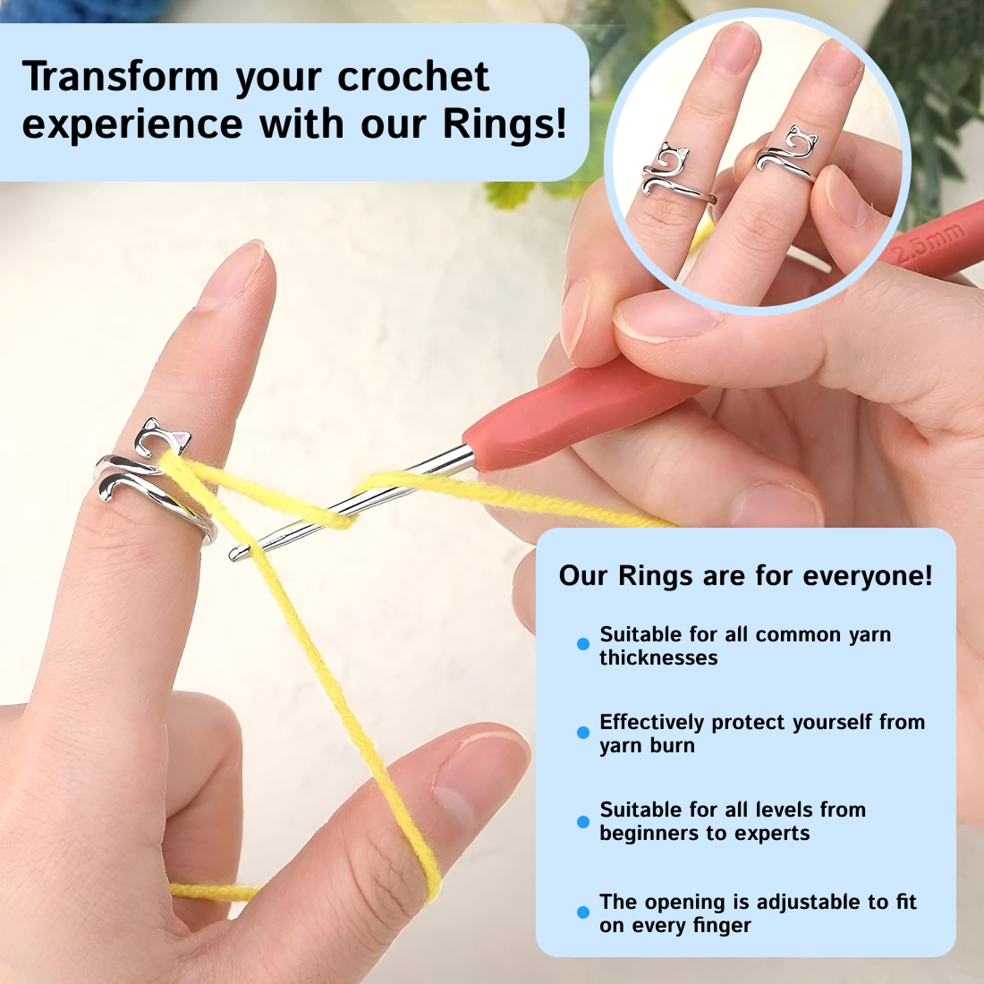 Crochet Tension Ring (Free, Just Pay for Shipping)